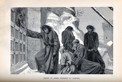 هنري الرابع القيام التكفير في كانوسا ، 1882 بواسطة غير معروف