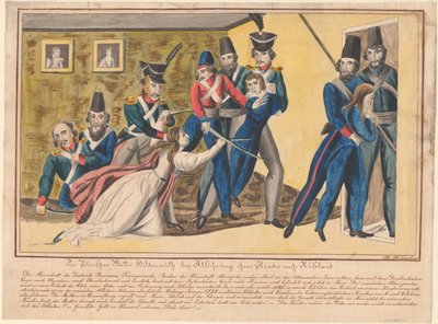 بطلة الأمهات البولنديات أثناء توصيل أطفالهن إلى روسيا ، 1832 بواسطة غير معروف