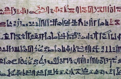 نص هيراطيقي مصري من كتاب الموتى بواسطة غير معروف