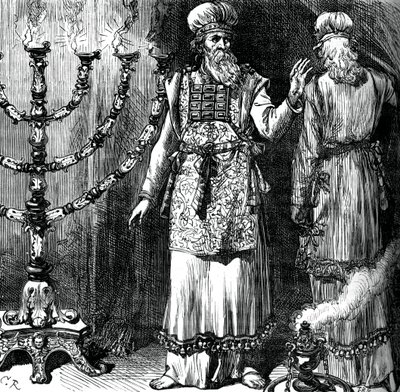 رؤساء الكهنة ، يظهرون الجلباب والكتان ، c1880 بواسطة غير معروف