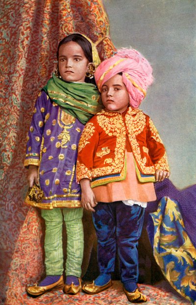 الأطفال الهندوس في شمال كشمير ، الهند ، 1922 بواسطة غير معروف