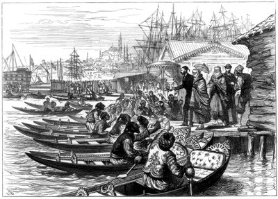 توظيف كايك ، القسطنطينية ، 1877 بواسطة غير معروف
