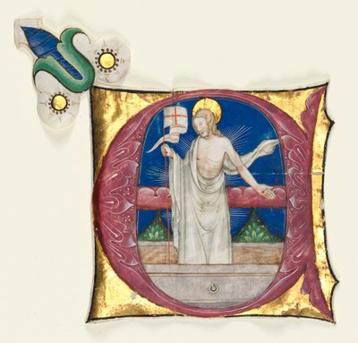 E الأولي التأريخي المستخرج من Antiphonary: قام المسيح في القبر ، ج. 1420-1450. بواسطة غير معروف