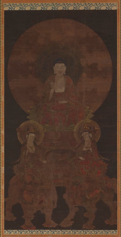 تاريخ بوذا شاكياموني مع Bodhisattvas Fugen ... ، فترة موروماتشي ، القرن الخامس عشر. بواسطة غير معروف