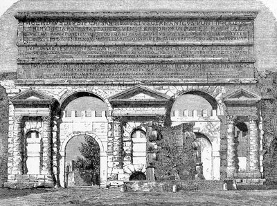 History of Ancient Rome. Rome engravings of 1872 Porta Maggiore, or Porta Nevia بواسطة غير معروف