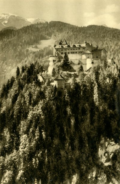 قلعة Hohenwerfen ، Werfen ، النمسا ، c1935. بواسطة غير معروف