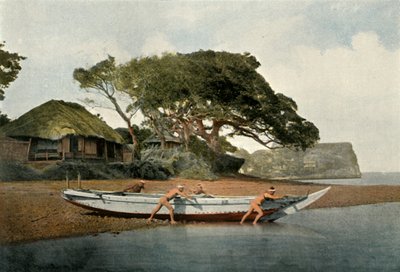 هونموكو ، Village de Pecheurs Pres Yokohama ، قرية هونموكو للصيد بالقرب من يوكوهاما ، 1900. بواسطة غير معروف