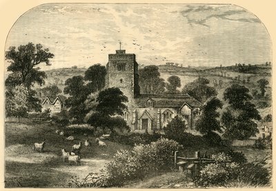 كنيسة هورنسي في عام 1750 ، c1876. بواسطة غير معروف