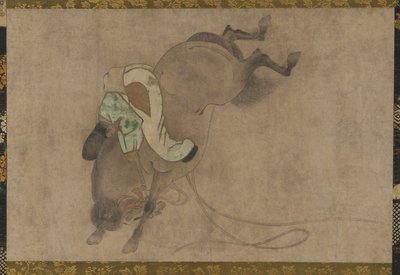 الحصان والفارس ، فترة موموياما ، 1568-1615. بواسطة غير معروف