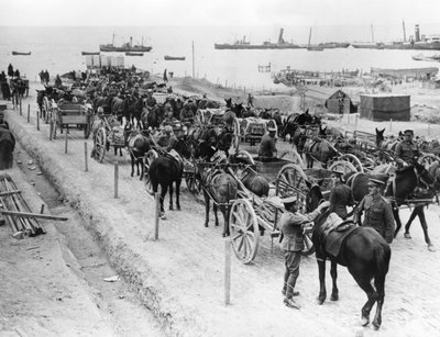 المواصلات التي تجرها الخيول ، عمليات الحلفاء في الدردنيل ، تركيا ، 1915-1916 بواسطة غير معروف