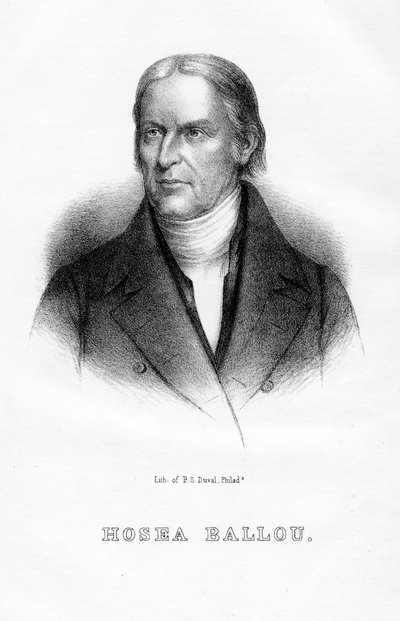 Hosea Ballou ، رجل دين عالمي أمريكي وكاتب لاهوتي ، 1854 بواسطة غير معروف