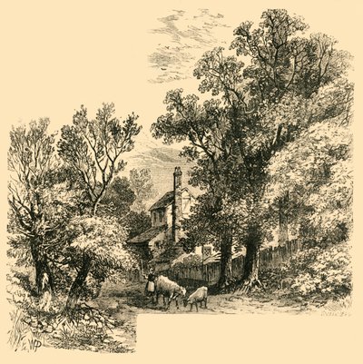 منزل في كرافن هيل عام 1760 ، c1876. بواسطة غير معروف