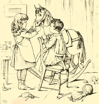 كيف أكل الحصان الهزاز الكعكة ، 1881. بواسطة غير معروف