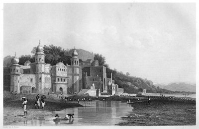 Hurdwar ، مكان الحج الهندوسي ، الهند ، c1860 بواسطة غير معروف