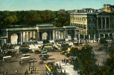 ركن هايد بارك ، لندن ، c1910. بواسطة غير معروف