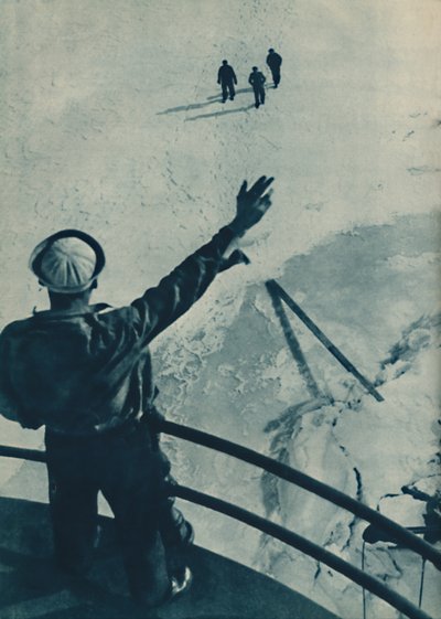جسر الجليد في الولايات المتحدة الأمريكية ، 1936 بواسطة غير معروف