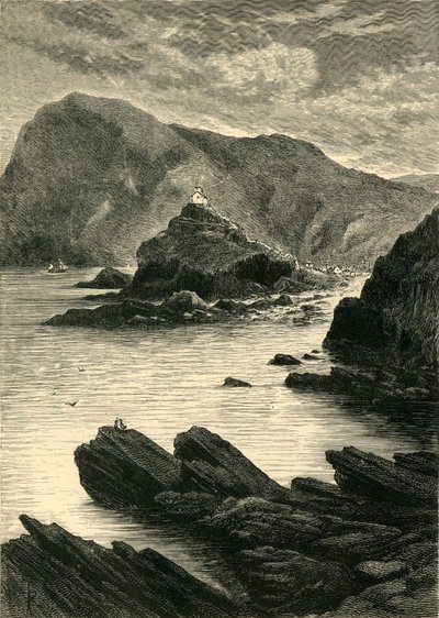 Ilfracombe - منظر من الصخور في قاعدة كابستون ، 1898. بواسطة غير معروف