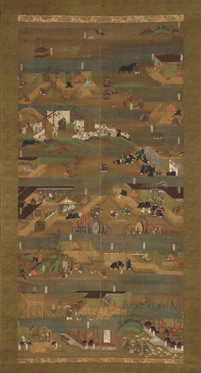 سيرة مصورة للأمير Shotoku Shotoku Taishi e-den ، القرن الرابع عشر. بواسطة غير معروف