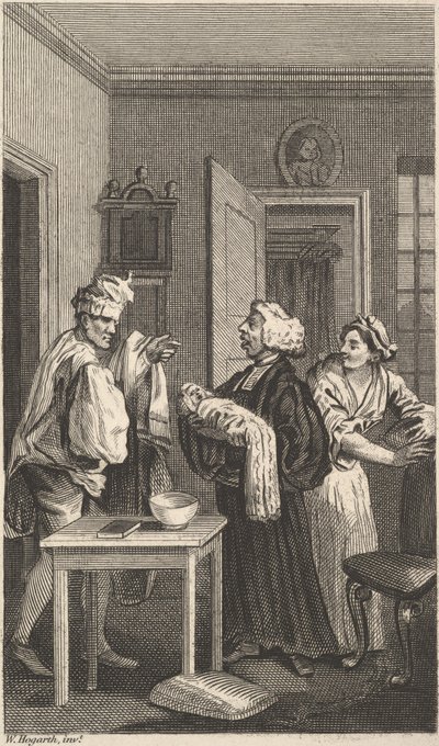 رسم توضيحي لـ Tristram Shandy ، المجلد 4 ، القرن التاسع عشر. بواسطة غير معروف