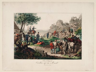 سلاح الفرسان الإمبراطوري الروسي في مارس 1813 بواسطة غير معروف