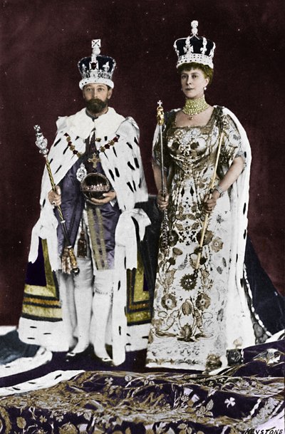 في ربيع عام 1910 ، توفي الملك إدوارد السابع ، في مارس 1911 ، توج الملك جورج الخامس ، 1911 ، 1945 بواسطة غير معروف