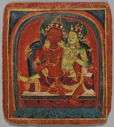 بطاقة البدء Tsakalis: Bodhisattva Samantabhadhra ، أوائل القرن الخامس عشر. بواسطة غير معروف