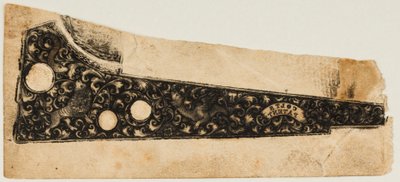 سحب انطباع الحبر من مسدس كولت ، كاليفورنيا. 1854. بواسطة غير معروف