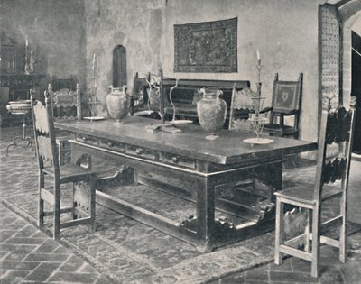 الداخلية ، Palazzo Davanzati - مع جدول القرن الخامس عشر من بارما أو منطقة مودينا ، 1928 بواسطة غير معروف