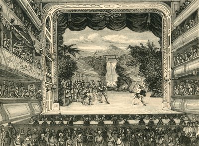 داخل مسرح كوفنت جاردن عام 1804 ، 1881. بواسطة غير معروف