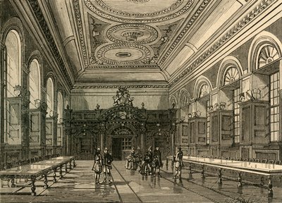 داخل قاعة القرطاسية ، 1876 ، 1897. بواسطة غير معروف