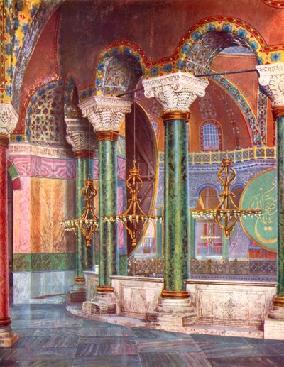داخل كنيسة سانت صوفيا ، اسطنبول ، تركيا ، 1933-1934 بواسطة غير معروف