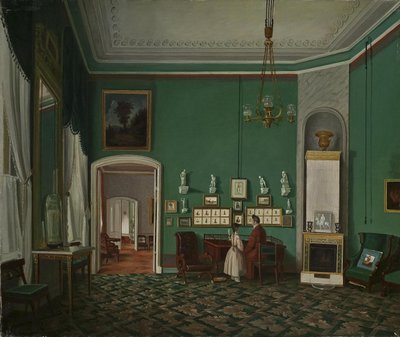 الداخلية مع Enfilade ، 1830s بواسطة غير معروف