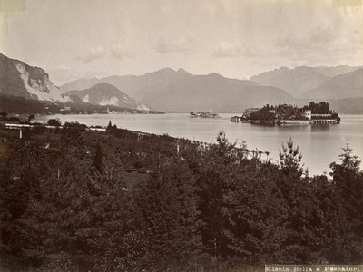 جزيرة الصيادين جزيرة بيسكاتوري للصيادين ، بحيرة ماجوري ، إيطاليا ، 1890 بواسطة غير معروف