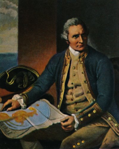 جيمس كوك 1728-1779. - النقش بعد لوحة الرقص 1934. بواسطة غير معروف