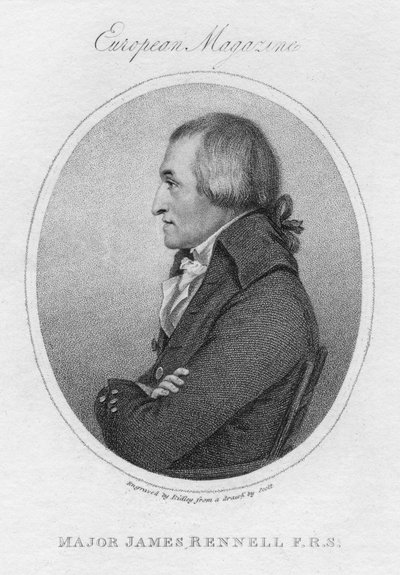 جيمس رينيل ، الجغرافي البريطاني ، 1802 بواسطة غير معروف