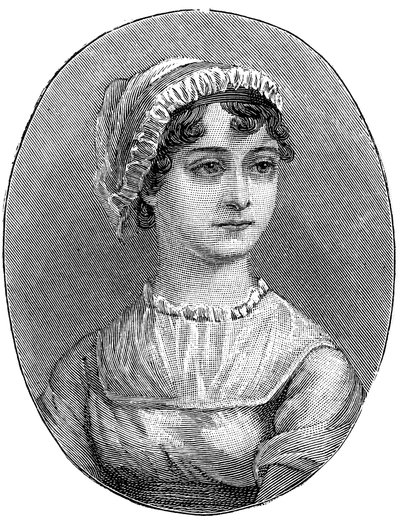 جين أوستن 1775-1817 ، الروائي الإنجليزي بواسطة غير معروف