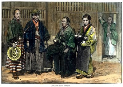 ضباط مرافقة يابانيين ، 1874 بواسطة غير معروف