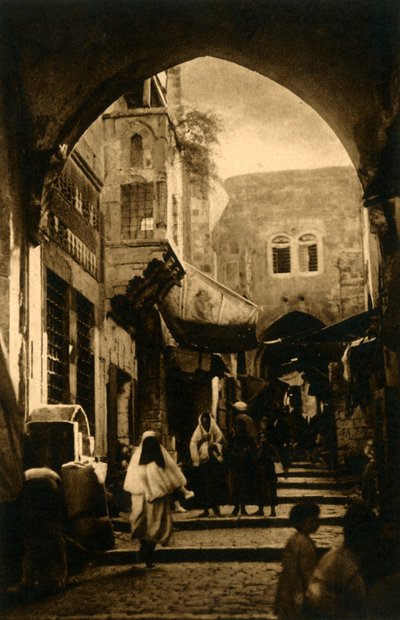 القدس - شارع ديفيد ، c1918-c1939. بواسطة غير معروف