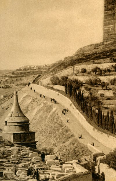 القدس - قبر أبشالوم ، c1918-c1939. بواسطة غير معروف