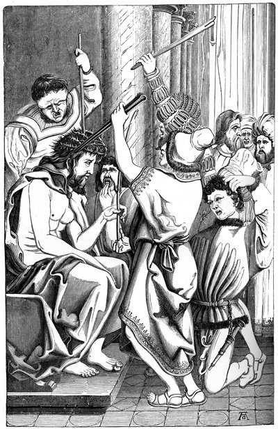 توج يسوع بأشواك ، 1870 بواسطة غير معروف