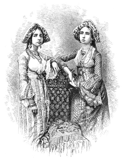 النساء اليهوديات في كوتشي ، الهند ، 1895 بواسطة غير معروف