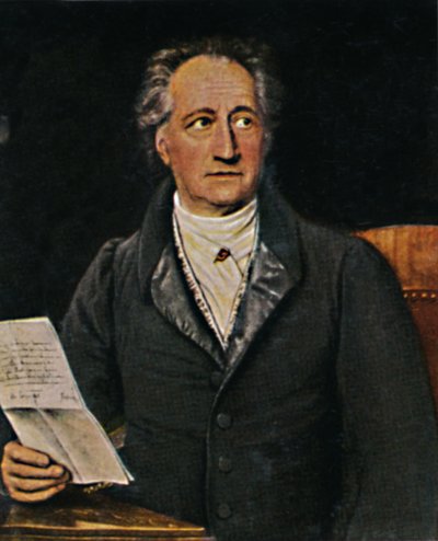 يوهان فولفجانج فون جوته 1749-1832. - لوحة JK Stieler ، 1934. بواسطة غير معروف