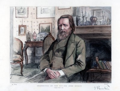 جون روسكين 1819-1900 ، ناقد إنجليزي ، مؤلف ، شاعر وفنان ، 1886 بواسطة غير معروف