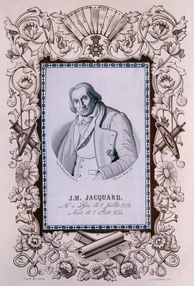 جوزيف ماري جاكارد ، مخترع نول الجاكار ، c1850 بواسطة غير معروف