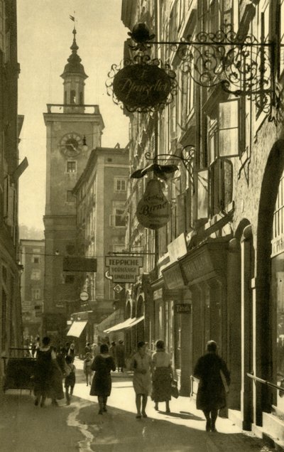 Judengasse ، سالزبورغ ، النمسا ، c1935. بواسطة غير معروف