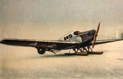 طائرة Junkers F13 L مع زلاجات ثلجية ، 1920 ، 1932. بواسطة غير معروف