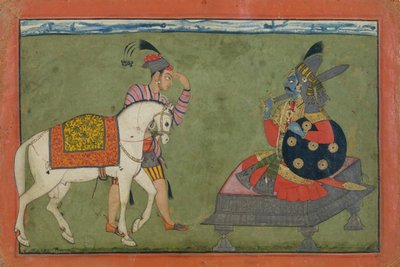 الصورة الرمزية Kalki ، التجسد المستقبلي لفيشنو ، كاليفورنيا. 1700-1710. بواسطة غير معروف