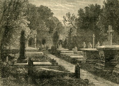 مقبرة كينسال الخضراء ، c1876. بواسطة غير معروف