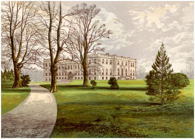 قلعة Kimbolton ، Huntingdonshire ، موطن دوق مانشستر ، c1880 بواسطة غير معروف