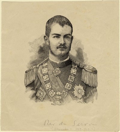 ملك ألكسندر الصربي 1876-1903 ، ج. 1889 بواسطة غير معروف